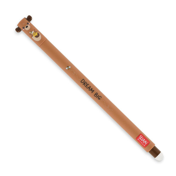 Stylo Gel Effaçable Teddy Bear Encre Rouge - Legami