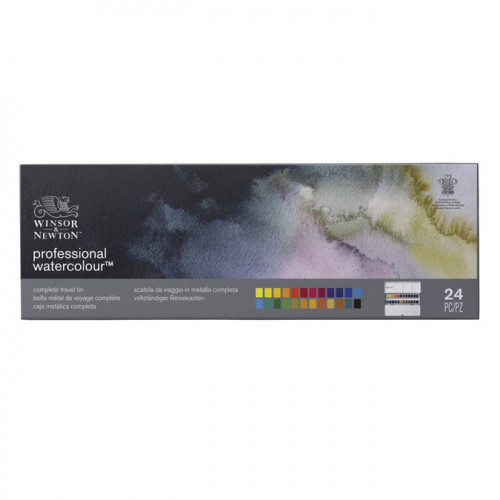Boite métal aquarelle extra-fine Sketcher 24 demi-godets