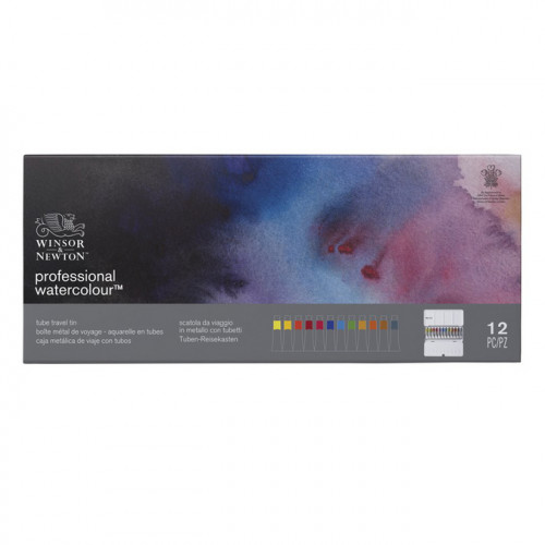 Boite métal aquarelle extra-fine Sketcher 12 tubes