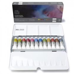 Boite métal aquarelle extra-fine Sketcher 12 tubes