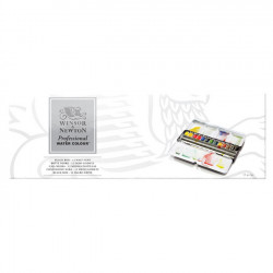 Boit métal aquarelle extra-fine Black Box 12 demi-godets