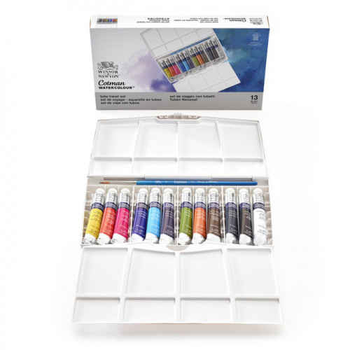 Boite aquarelle fine Cotman 12 tubes 8 ml