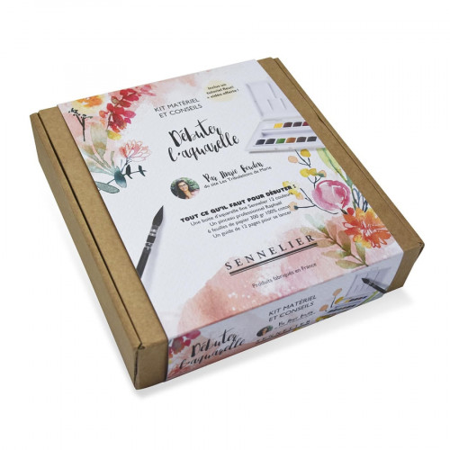 Coffret Débuter l'aquarelle Les tribulations de Marie