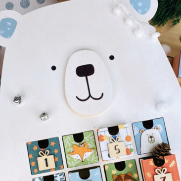 atelier creatif calendrier de l'avent ours