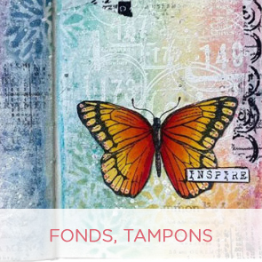 art journal - Journal intime : fonds et tampons