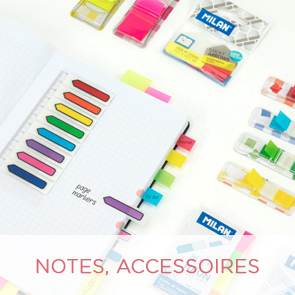 Notes adhésives, post-it, onglet, colle