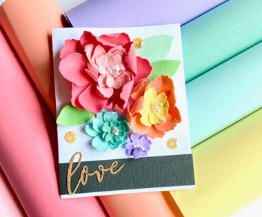 sizzix fleurs diy