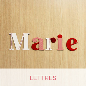 lettres en bois