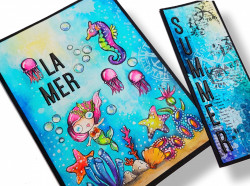 Page d'art journal et son marque-page assorti