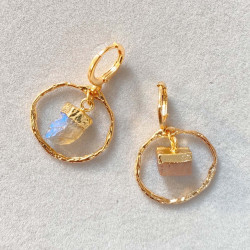 Boucles d'oreilles en pierres naturelles Clarisse