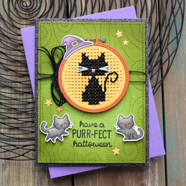 Carte Chat noir Halloween