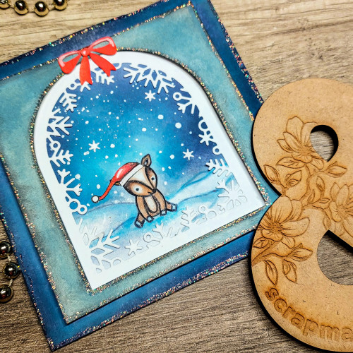 Carte scrap de Noël