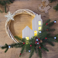 Couronne de Noël naturelle
