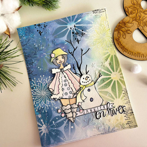 Page art journal hivernale