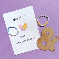 Bracelets et carte Merci Maîtresse