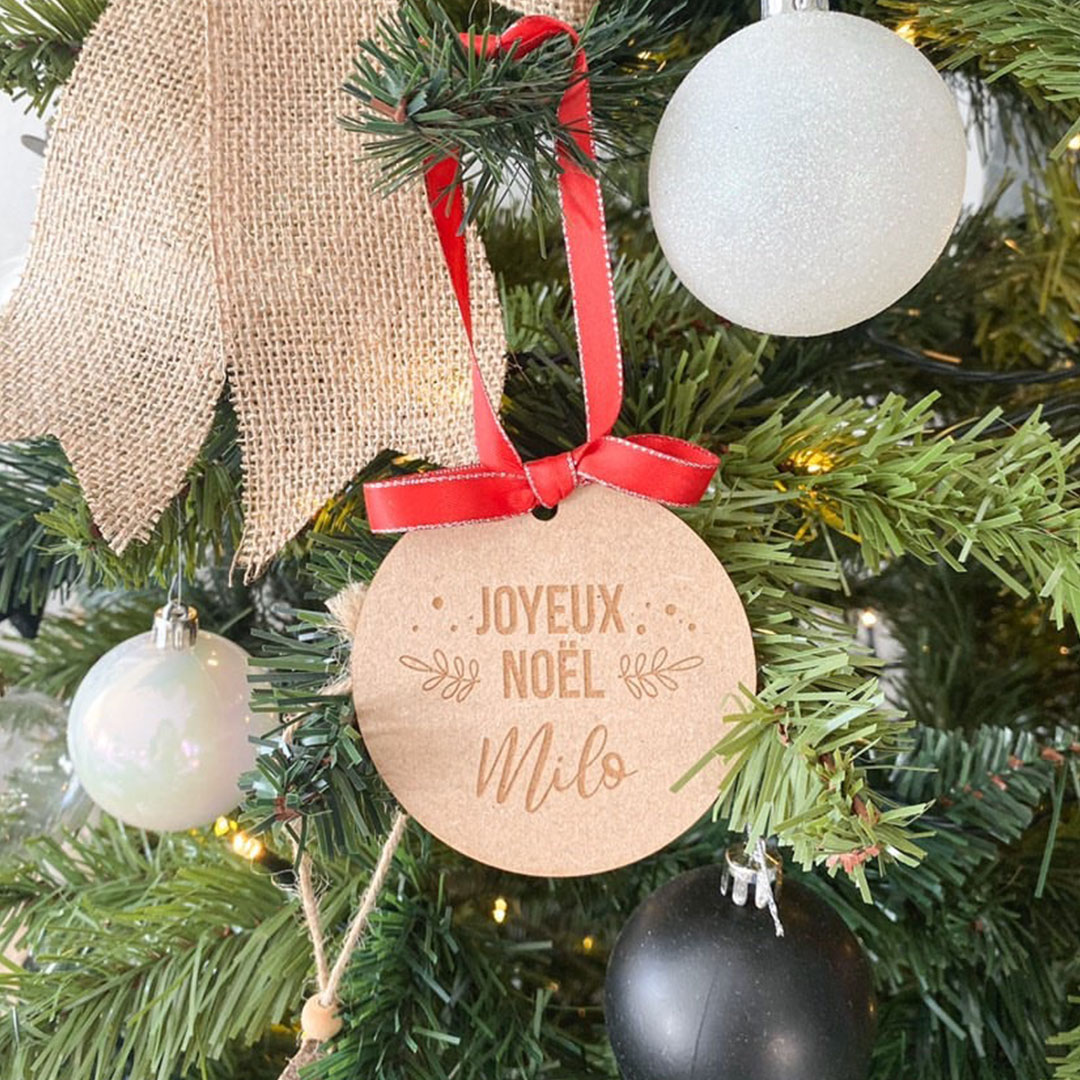 Boule de Noël personnalisée