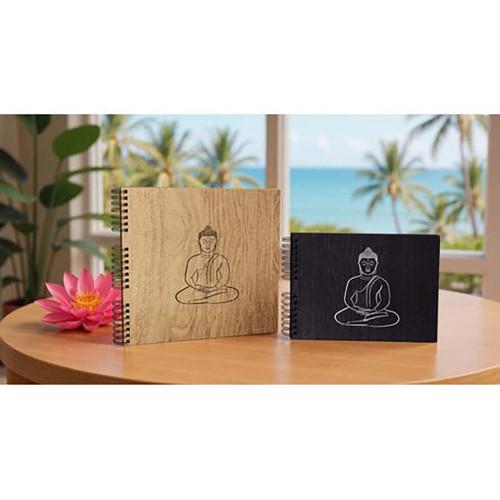 Album photos à spirales 50 pages noires Zen Ebène 32 x 22 cm - Exacompta