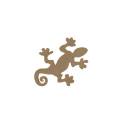 Lézard Gecko en bois à décorer - Aladine