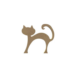 Chat debout en bois à décorer - Aladine