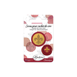 Sceau pour cachet de cire Fleur de Lys - Aladine