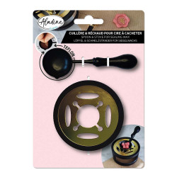 Cuillère téflon et réchaud pour cire à cacheter - Aladine