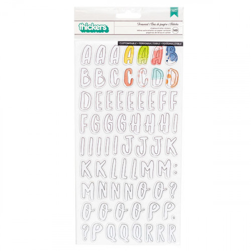 Fernwood Alphabet Paintable Chipboard 149 pcs