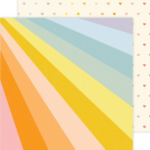 Flower Child Papier imprimé Retro Rainbow