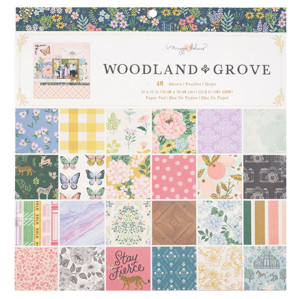Woodland Grove Bloc de papiers 30 x 30 cm