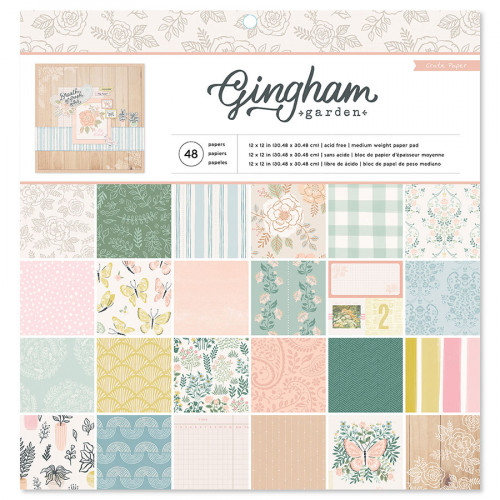 Gingham Garden Bloc de papiers 30 x 30 cm