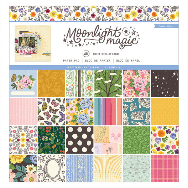 Moonlight Magic Bloc de papiers 30 x 30 cm