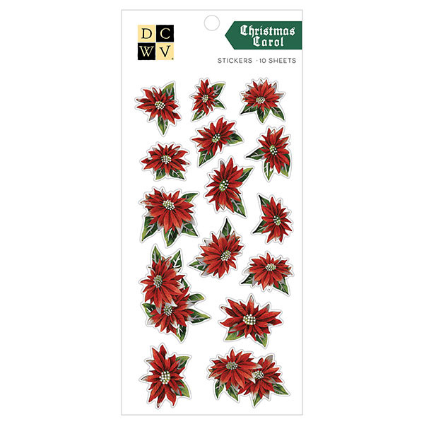 Christmas Carol Stickers 10 Feuilles