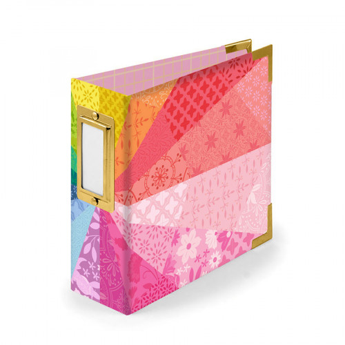 Album à 2 anneaux Paper Wrapped 10,2 x 10,2 cm Color Wheel