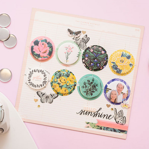 Button Press Recharge badges Moyen format 37 mm