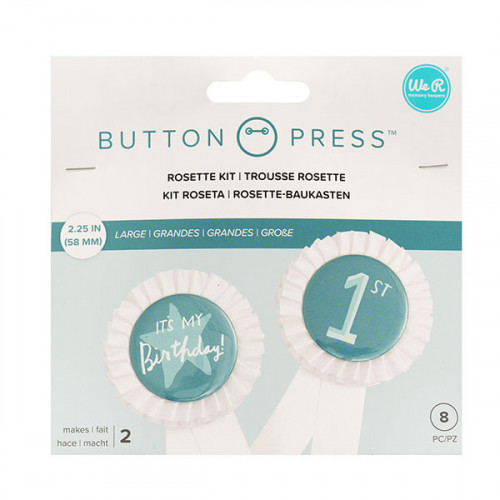 Button Press Kit cocardes à personnaliser x 2 pcs