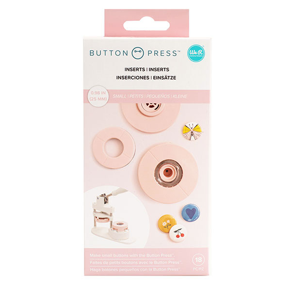 Button Press Insert interchangeable Petit format 25 mm