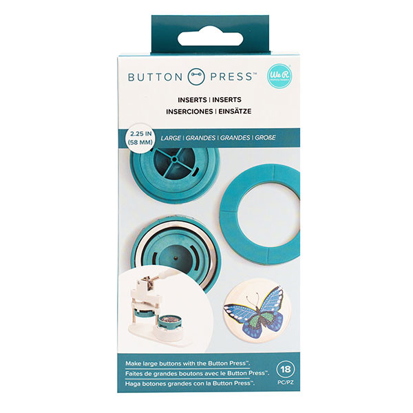 Button Press Insert interchangeable Grand format 58 mm