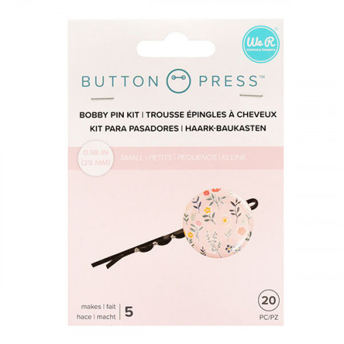 Button Press Kit épingles à cheveux à personnaliser x 5 pcs