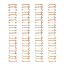 Spirales pour reliure 1,6 cm Rose gold 4 pcs