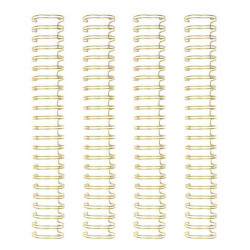 Spirales pour reliure 1,6 cm Doré 4 pcs