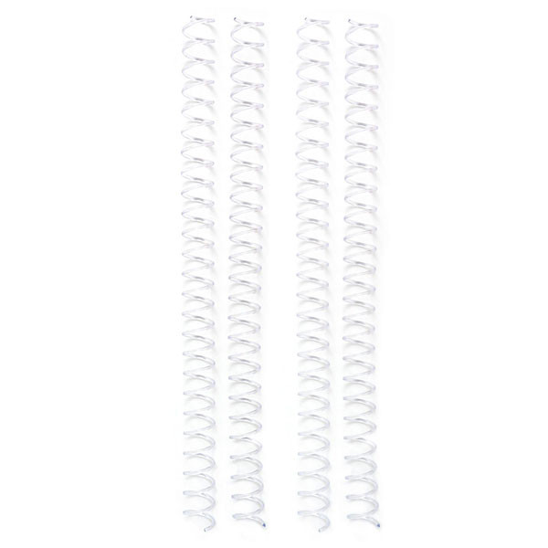 Spirales pour reliure 1,6 cm Transparent 4 pcs