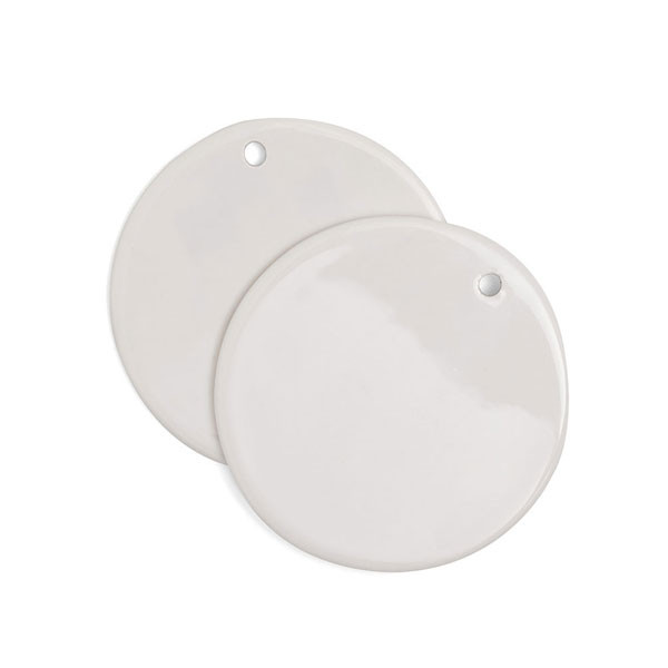 Supports rond blanc à customiser 2 pcs