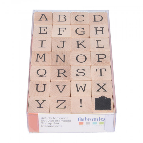 Tampons Eponge Alphabet : 26 lettres de 4.5 cm de hauteur