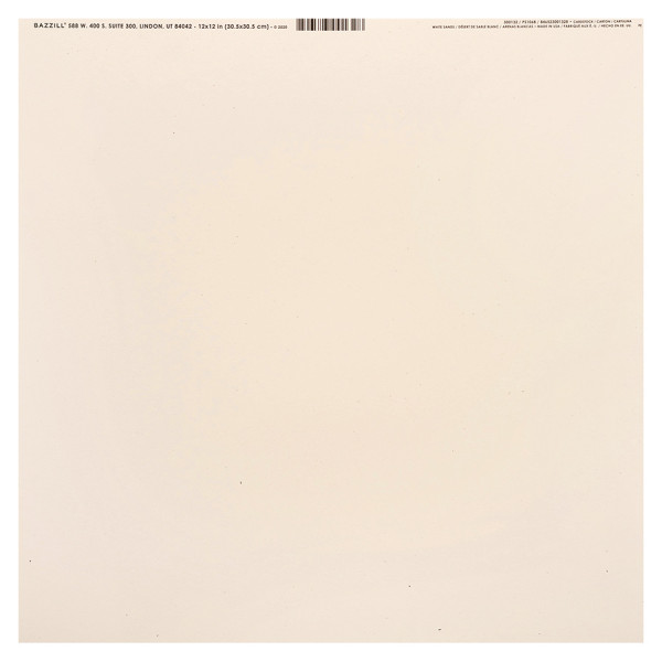 Papier Bazzill Kraft moucheté 30 x 30 cm Whitesands
