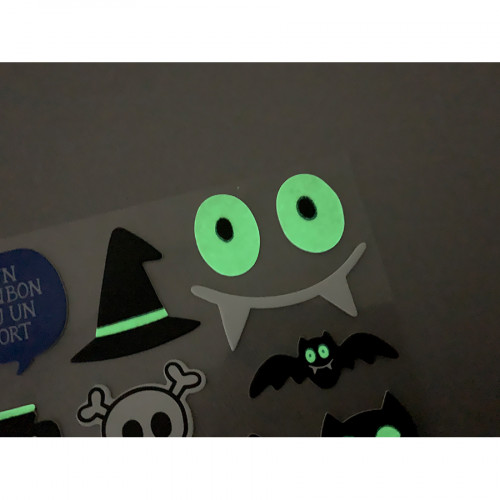 Stickers Cartonnés Phosphorescents Halloween