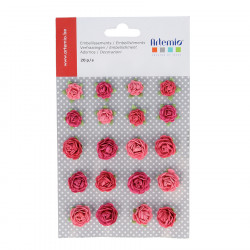 Embellissements en papier 20 Roses