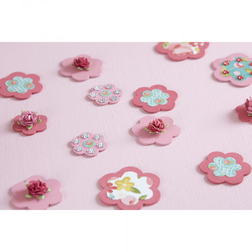 Embellissements en papier 20 Roses