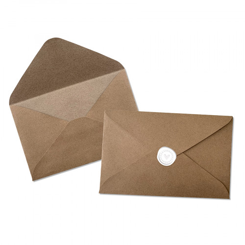 Enveloppes 17.8 x 11.5 cm 50 pcs Kraft