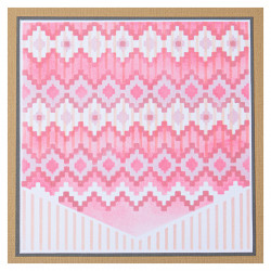 Pochoirs à plusieurs couches 15 x 15 cm 4 pcs Textile