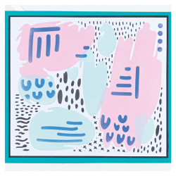 Pochoirs à plusieurs couches 15 x 15 cm 4 pcs Signes Abstraits