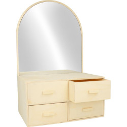 Coiffeuse en bois 38 x 24 cm